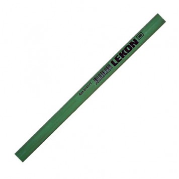 Карандаш 014014 строительный овальный, цвет покрытия зеленый уп 10шт