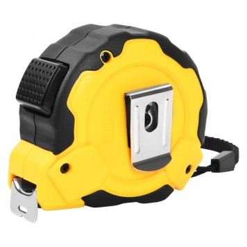 Рулетка DL3798 7,5мх25мм, Автостоп, ударопрочный корпус, метрическая Deli-3