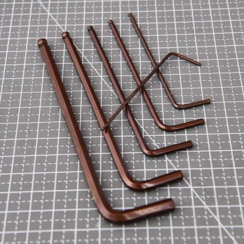 Ключи DL230709G н-р шестигранных с шаром удлиненных 9шт размеры 1,5,2,2,5,3,4,5,6,8,10мм Deli-3