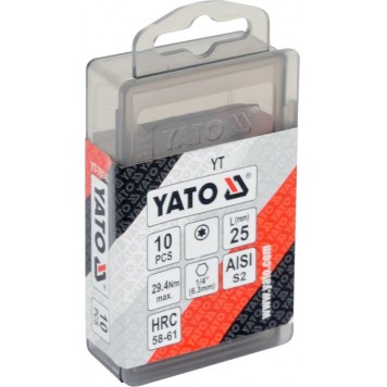 Бита YT-78144 TORX T25х25 мм, 10 шт YATO