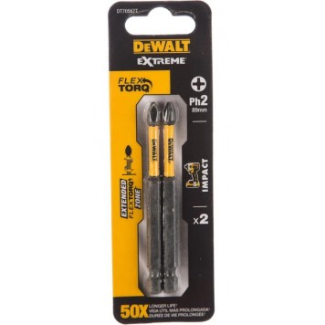 Биты DT70567T-QZ ударные IMPACT Torsion PH2x85 мм, 2 шт DEWALT