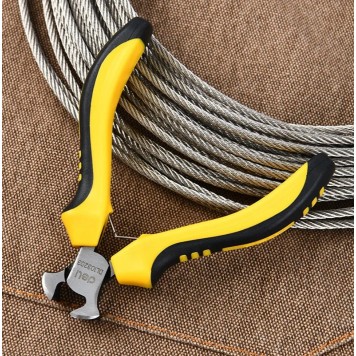 Кусачки DL103203 мини торцовые 100мм, двухкомпонентная рукоять Deli-3