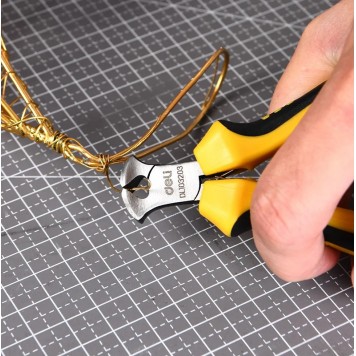 Кусачки DL103203 мини торцовые 100мм, двухкомпонентная рукоять Deli-4