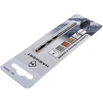 Сверло 506004 по бетону с черной канавкой 4x75мм "Hagwert"-1