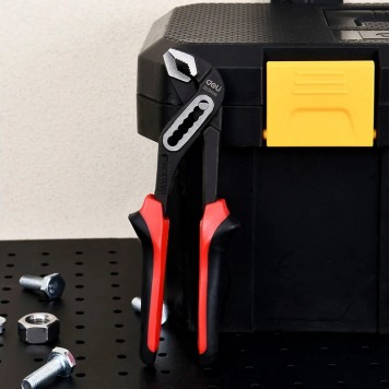 Клещи DL2610Z переставные усиленные 250мм, раскрытие до 60мм Deli-7