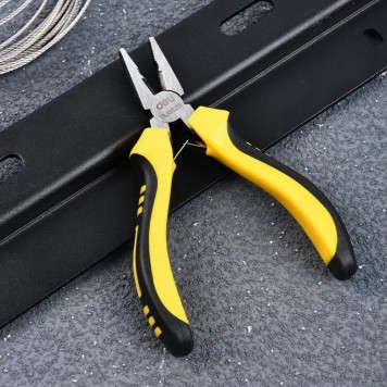 Плоскогубцы DL103201 мини 115мм, двухкомпонентная рукоять Deli-1