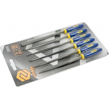 Надфили 25352 набор L160мм (6шт) "Vorel"-1