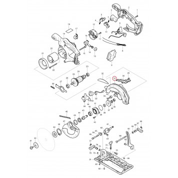 Кожух 188045-9 диска для BSS610 MAKITA