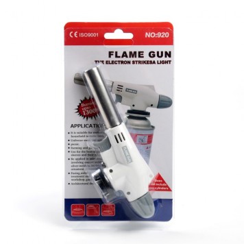 Горелка D7051 белая газовая пьезо (цанг) REFRESH MAX-3