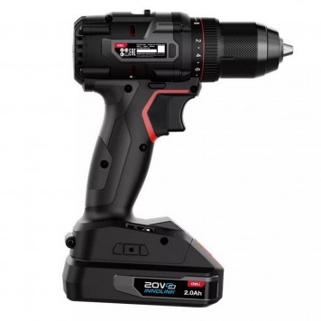 Шуруповёрт DE-DZ20-2D2, 2х2Ач+ЗУ, 20В, 70Нм, сумка, Deli "Red Line"-3