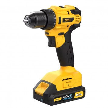 Шуруповёрт DC120, 2х2Ач+ЗУ, 20В, 45Нм, сумка, Deli