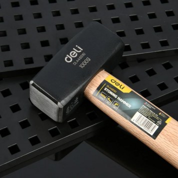 Кувалда DL448010 1 кг, деревянная рукоять Deli-4