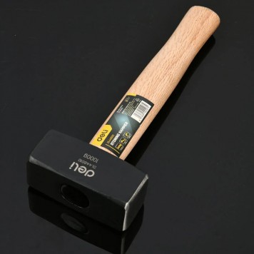 Кувалда DL448010 1 кг, деревянная рукоять Deli-5