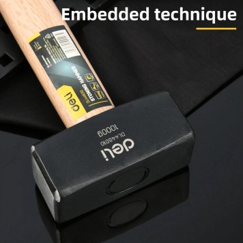 Кувалда DL448010 1 кг, деревянная рукоять Deli-7