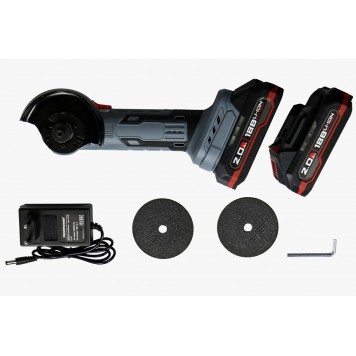 Угловая E0240 шлифмашина МИНИ бесщ. DGA-18B (18В, 76мм, Li-ion-2шт, 2.0Ач, 0-20000об/мин) PROFIPOWER-1