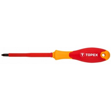 Отвёртка 39D479 крестовая PZ1х80 мм, 1000В TOPEX-1