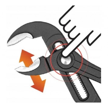 Клещи YT-20891 переставные с кнопкой 240мм YATO-4