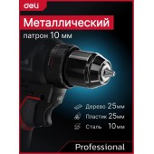 Шуруповёрт DE-DZ16-1D2, 2х2Ач+ЗУ, 16В, 45Нм, сумка, Deli "Red Line"