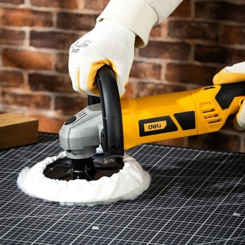 Шлифмашина DL-PG180-E1 полировальная сетевая 1200 Вт, 180 мм, 800-3600 об/мин Deli-5