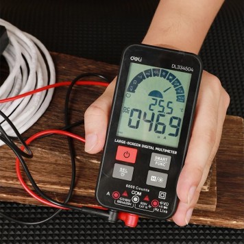 Мультиметр DL334504 многофункциональный цифровой Deli-3