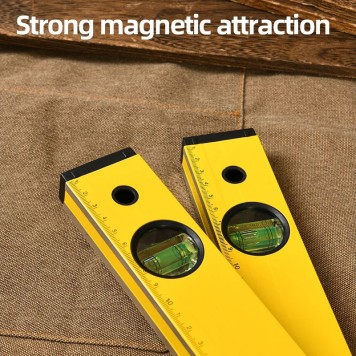 Уровень DL291200 строительный магнитный 3глазка 120 см Deli-4