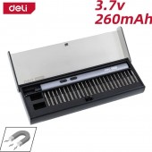 Отвёртка DY-DP04-1B1 аккумуляторная прецизионная "Home series Black"(3,7В,260мА*ч,0,2/3Нм,200об/мин,Type-C, н-р бит24