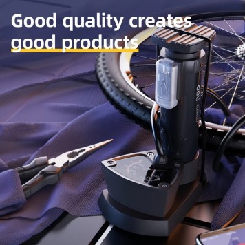 Насос DL880003 велосипедный ножной Deli-2