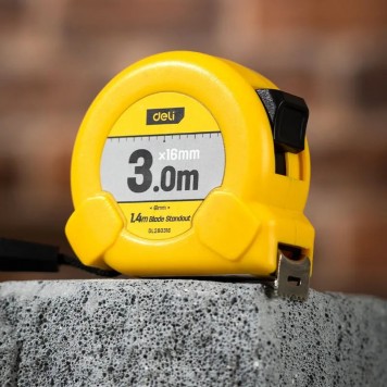 Рулетка DL280316 3мх16мм, Deli-3