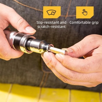 Отвёртка DL8901 ударная с набором бит 13шт Deli-5