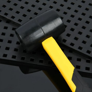 Молоток DL5908 резиновая 225 грамм, фиберглассовая рукоять с резиновой вставкой Deli-5