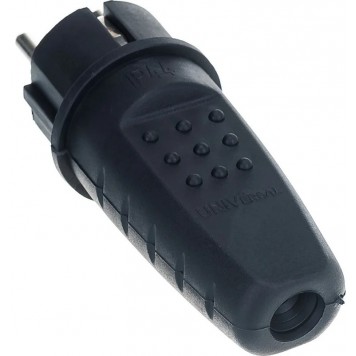 Вилка (Каучук) Универсал с З/К прямая чёрная-2