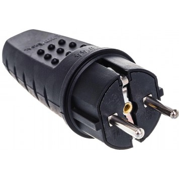 Вилка (Каучук) Универсал с З/К прямая чёрная-4