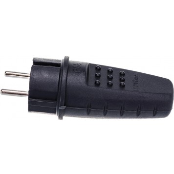 Вилка (Каучук) Универсал с З/К прямая чёрная-6