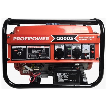 Бензиновый G0003 генератор PROFIPOWER БГ-4000Э-1