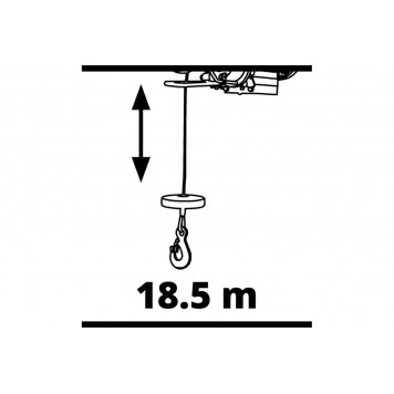 Таль канатная электрическая TC-EH 600 2255150, 1050Вт, 600/300кг, Einhell-7