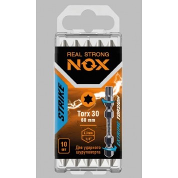 Бита 333060 STRIKE impact TX30x60 мм, 10 шт бокс NOX