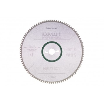 Пильный диск 315х30 мм, Z=96 FZ/TR, 5 neg METABO (628092000)