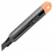Нож технический HT4018C "Home Series Gray" 18 мм, сегментированное лезвие Deli