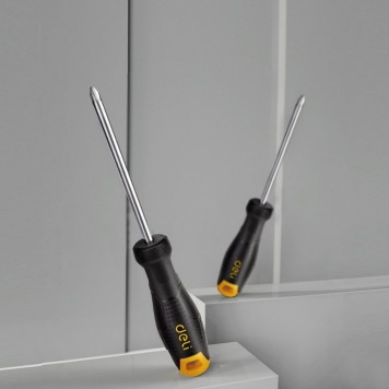 Отвёртка DL625075 крестовая PH1x75мм, CR-V Deli-4