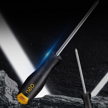 Отвёртка DL625075 крестовая PH1x75мм, CR-V Deli-5