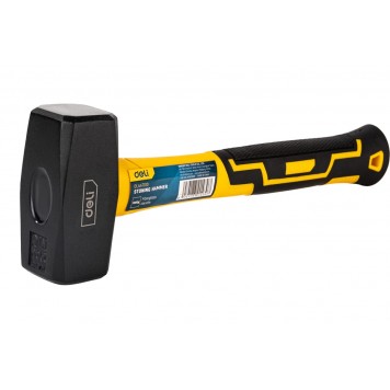 Кувалда DL447010 с фибергласовой рукояткой 1 кг, Deli-1