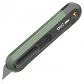 Нож технический HT4008L "Home Series Green", Т-образное лезвие Deli