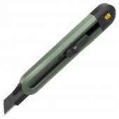 Нож технический HT4018L "Home Series Green" 18 мм, сегментированное лезвие Deli