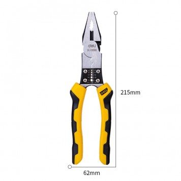 Плоскогубцы DL100008 многофункциональные 215 мм Deli-1