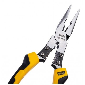 Тонкогубцы DL101008 многофункциональные 220 мм Deli-1