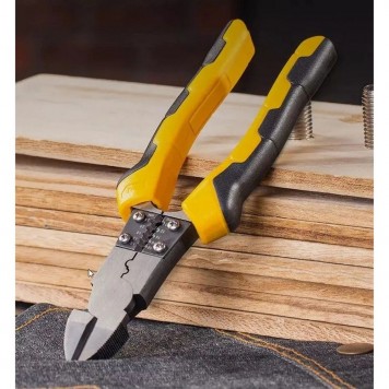 Бокорезы DL102008 диагональные многофункциональные 200 мм Deli-4