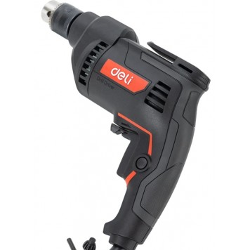 Дрель безударная DE-DZ10-2E сетевая 500 Вт, ключевой патрон 10 мм Deli "Red Line"-3