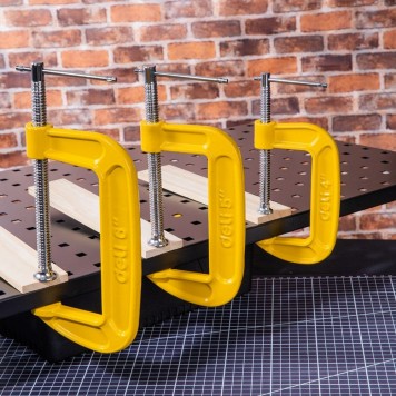 Струбцина DL-G206 усиленная G-образная (150х95 мм) Deli-8