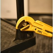 Ключ трубный DL105267 рычажный №3 560 мм (изогнутые губки 0-67 мм) Deli