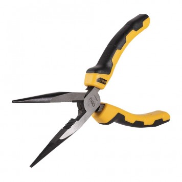 Тонкогубцы DL2108 удлиненные 200 мм, двухкомпонентная рукоять Deli-1